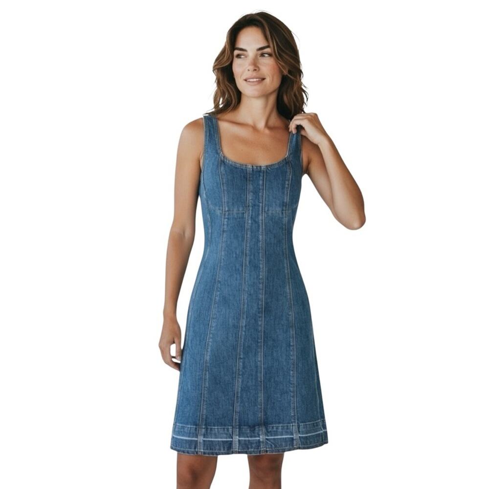 Simkhai Women’s Suzette Denim Mini Dress Size 6 NWT